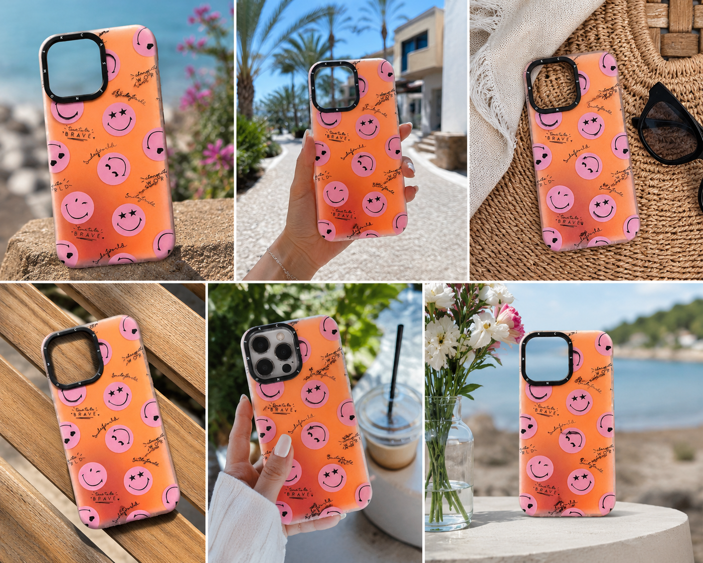 iPhone 14 Pro Max Smiley Telefon Kılıfı